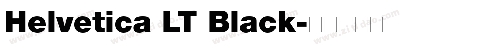 Helvetica LT Black字体转换